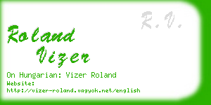 roland vizer business card